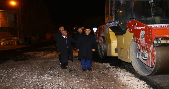 Kaymakam Mehmetbeyoğlu, yol çalışmalarını inceledi