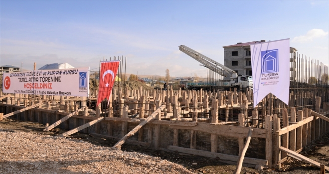 Tuşbada cami, taziye evi ve Kuran kursunun temeli atıldı