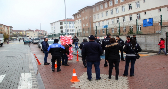 Malatyada okul önlerinde denetim 