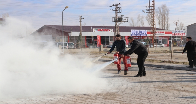 Erciş Devlet Hastanesinde yangın tatbikatı