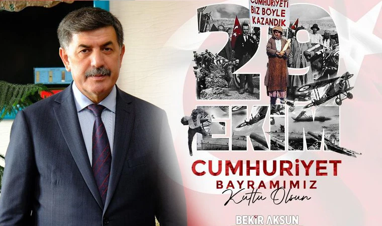 Başkan Aksundan 29 Ekim Cumhuriyet Bayramı Mesajı