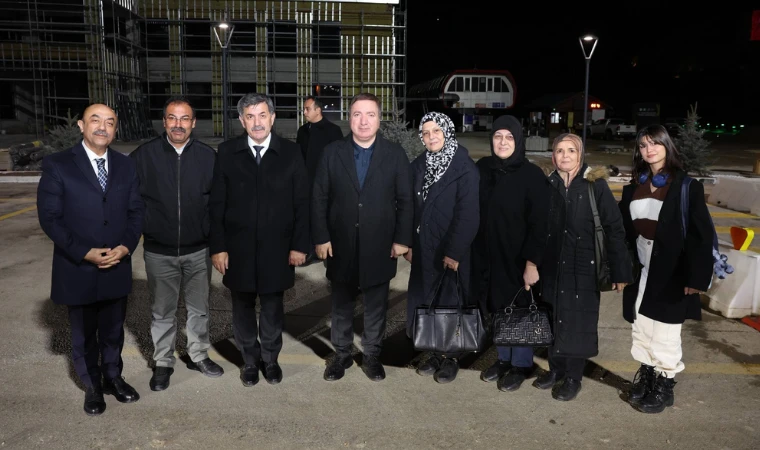 Ergan Dağı Kayak Merkezi’nde Devam Eden Çalışmalar Yerinde İncelendi