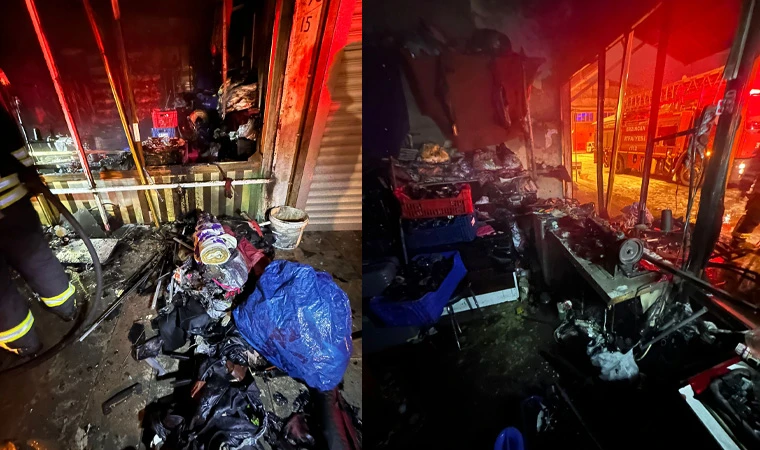 Karaağaç Mahallesi’nde İş Yeri Yangını Korkuttu