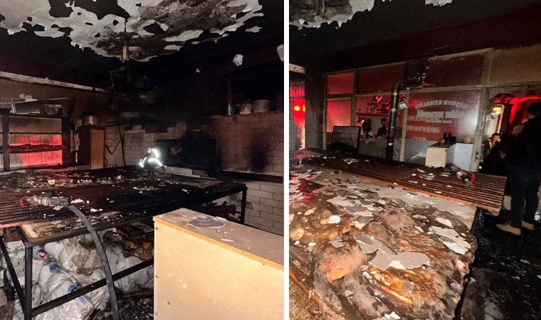 Merkez Çarşısında Ekmek Fırınında Yangın