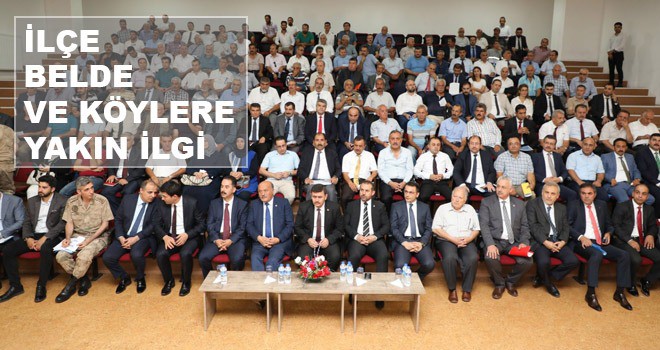 İLÇELERİN SORUNLARINI DİNLİYORLAR