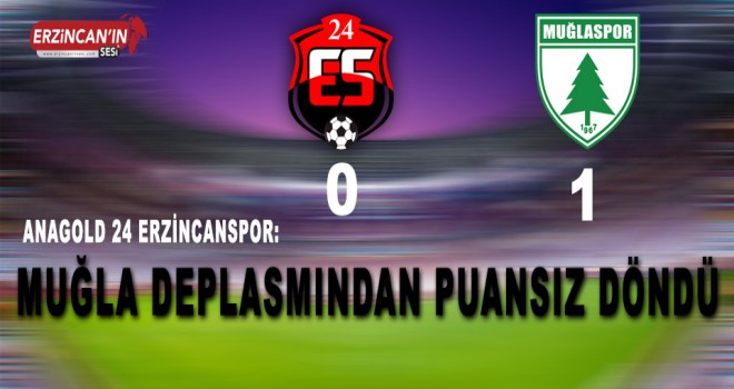 Muğlaspor:1 Anagold 24 Erzincanspor:0