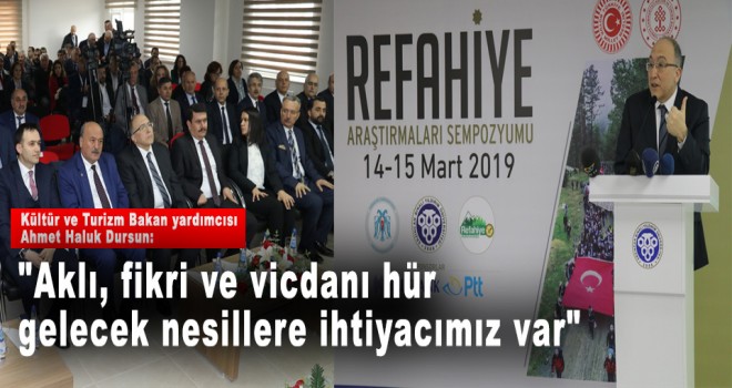 "Aklı, fikri ve vicdanı hür gelecek nesillere ihtiyacımız var"