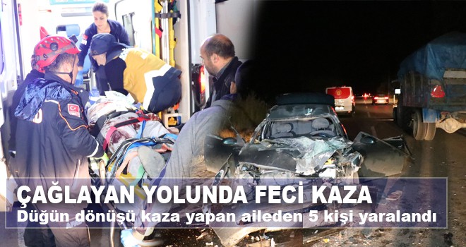ÇAĞLAYAN YOLUNDA KAZA
