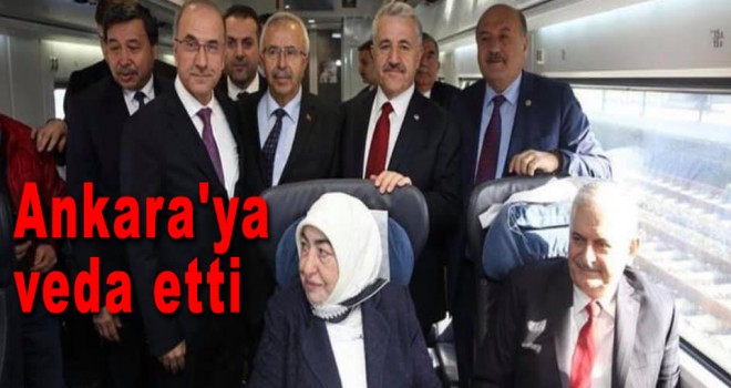 Binali Yıldırım Ankara'ya veda etti