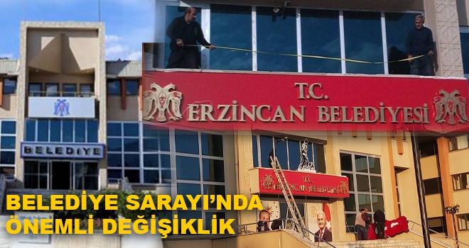 BELEDİYE SARAYINDA ÖNEMLİ DEĞİŞİKLİK