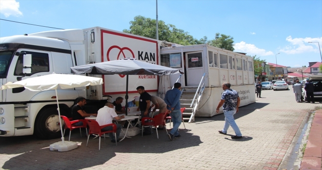 Bingölde kan bağışı kampanyası 