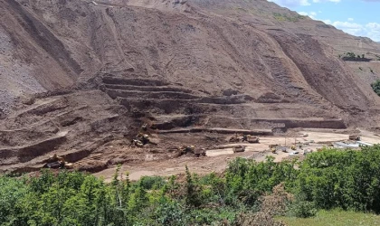 İliç Maden Sahasında Kontrollü Toprak kayması