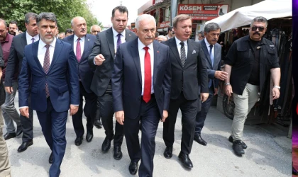 Yıldırım'dan, Buğday Meydanı esnafına geçmiş olsun ziyareti