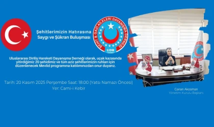 UDH Erzincan Şubesi’nden Şehitler İçin Anlamlı Mevlid Programı