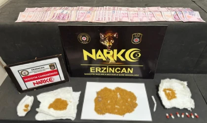 Erzincan’da narkotik ekiplerinden uyuşturucuya darbe
