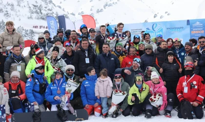 Ergan Dağı’nda "Snowboard Cross European Cup 2026" yarışları tamamlandı