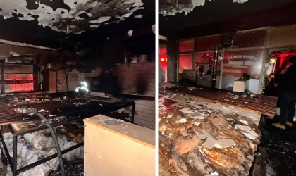 Merkez Çarşısında Ekmek Fırınında Yangın