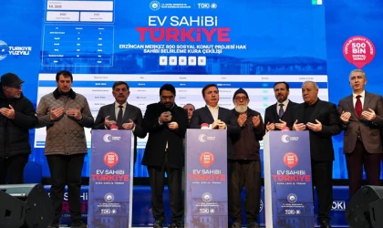 Yüzyılın Konut Projesi’nde Erzincan Kuraları Çekildi