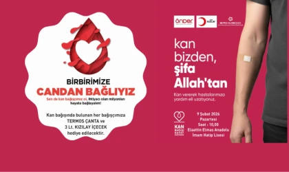 “Kan Bizden, Şifa Allah’tan” Sloganıyla Erzincan’da Anlamlı Kan Bağışı Kampanyası