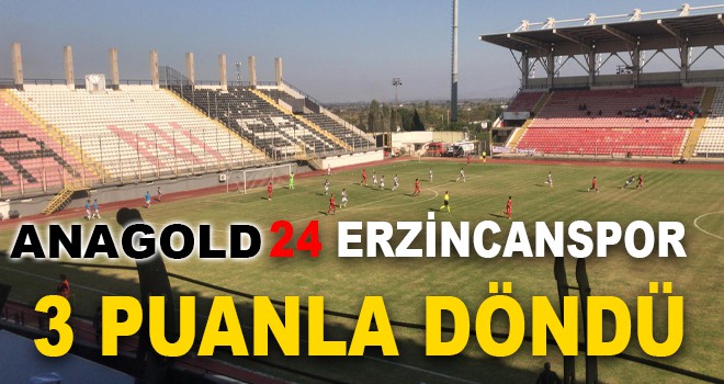 24 ERZİNCANSPOR 3 PUANLA DÖNDÜ