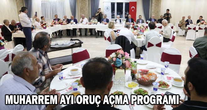 MUHARREM AYI ORUÇ AÇMA PROGRAMI