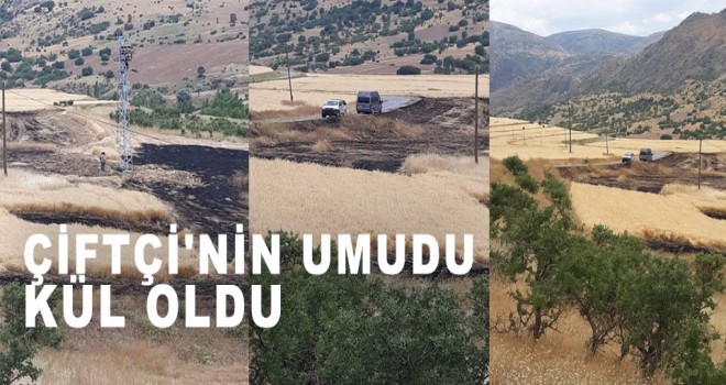 ÇİFTÇİ'NİN UMUDU KÜL OLDU