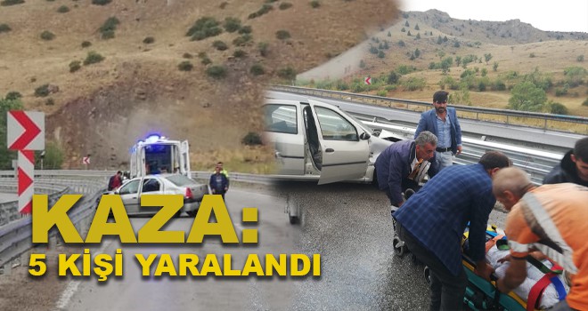 Erzincan'da trafik kazası: 5 yaralı