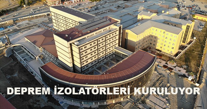 DEPREM İZOLATÖRLERİ KURULUYOR
